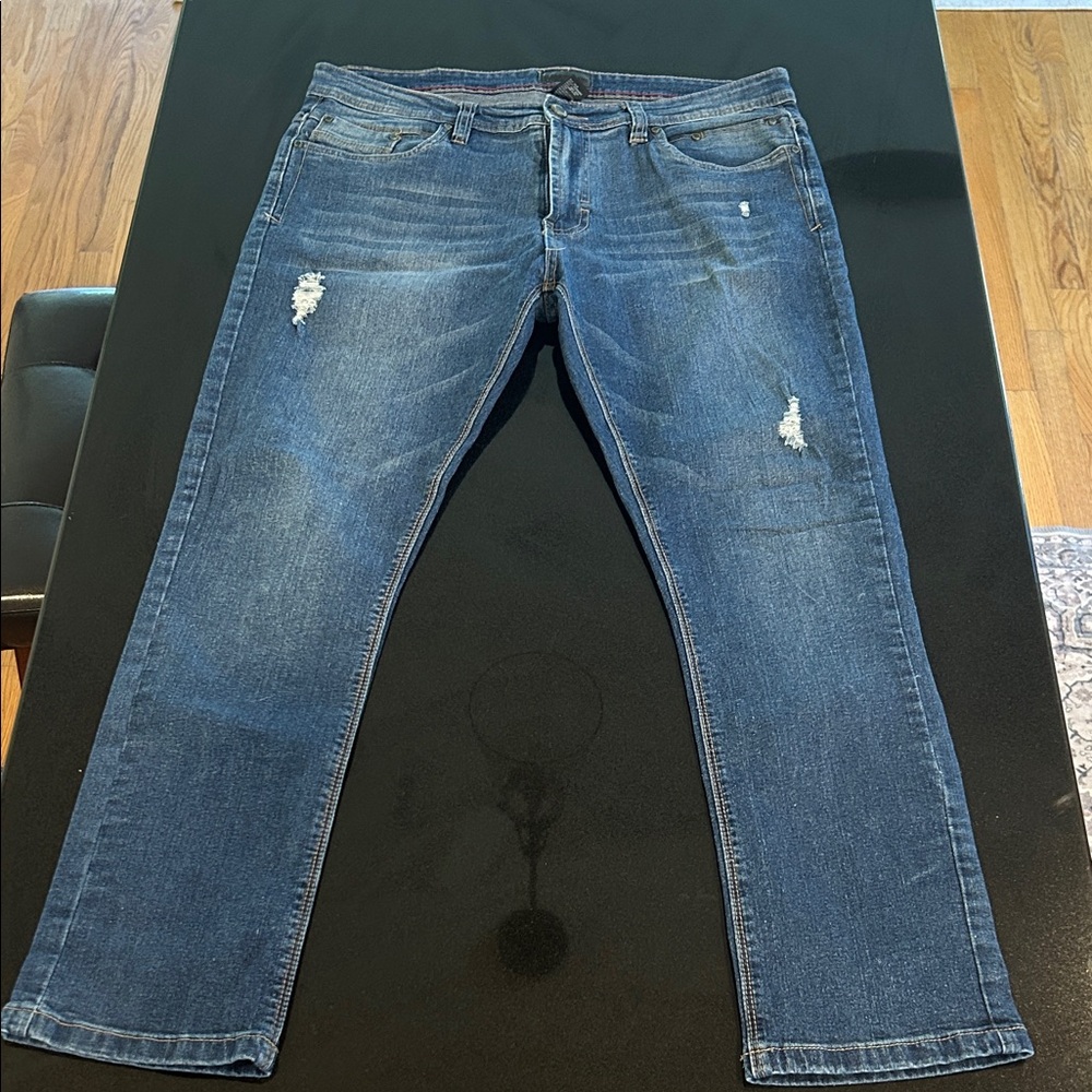 Classic Blue Straight-Leg Jeans